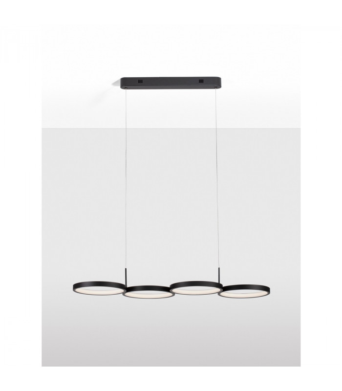 Magnus Bar Pendant Ceiling Light Sandy Black Aluminium LED 41W 230V 2300Lm 3000K-4