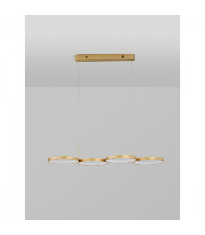 Magnus Bar Pendant Ceiling Light Brass Gold Aluminium LED 41W 230V 2300Lm 3000K-3