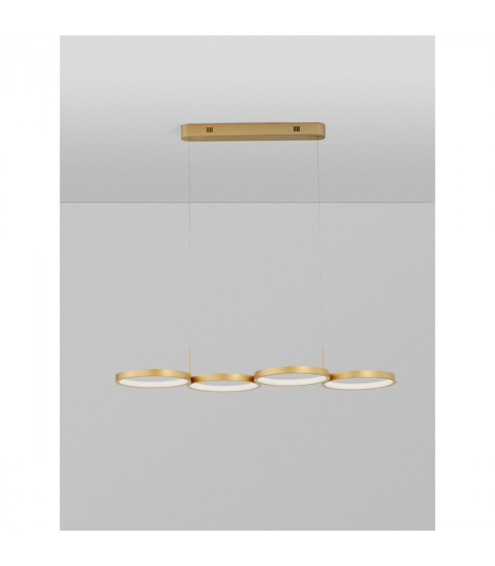 Magnus Bar Pendant Ceiling Light Brass Gold Aluminium LED 41W 230V 2300Lm 3000K-4