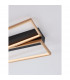 Elize II Integrated LED Semi Flush Light Black Brass Gold Steel Aluminium Silicon LED 28W 1550Lm 3000K-6