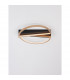Elize III Integrated LED Semi Flush Light Black Brass Gold Steel Aluminium Silicon LED 28W 1550Lm 3000K-4
