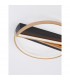 Elize III Integrated LED Semi Flush Light Black Brass Gold Steel Aluminium Silicon LED 28W 1550Lm 3000K-7