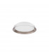 Vela Integrated LED Semi Flush Light Sandy White Outside Coffee inside Aluminium LED 30W 1665Lm 3000K-1