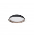 Vela Integrated LED Semi Flush Light Sandy Black Outside Coffee Inside Aluminium LED 30W 1665Lm 3000K-1