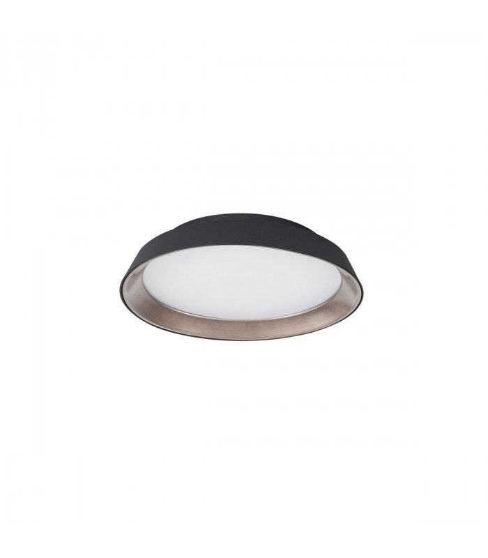 Vela Integrated LED Semi Flush Light Sandy Black Outside Coffee Inside Aluminium LED 30W 1665Lm 3000K-1