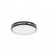 Wheel Integrated LED Semi Flush Light Sandy Black Aluminium LED 30W 230V 1825Lm 3000K-1