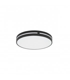 Wheel Integrated LED Semi Flush Light Sandy Black Aluminium LED 30W 230V 1825Lm 3000K-1