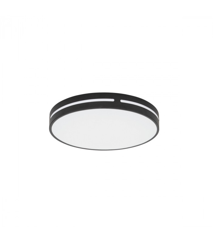 Wheel Integrated LED Semi Flush Light Sandy Black Aluminium LED 30W 230V 1825Lm 3000K-1
