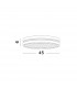 Wheel Integrated LED Semi Flush Light Sandy Black Aluminium LED 30W 230V 1825Lm 3000K-3