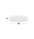 Wheel Integrated LED Semi Flush Light Sandy White Aluminium LED 30W 230V 1825Lm 3000K-2