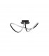 Amara Integrated LED Semi Flush Light Sandy Black Aluminium LED 23W 1400Lm 3000K-1