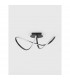 Amara Integrated LED Semi Flush Light Sandy Black Aluminium LED 23W 1400Lm 3000K-3