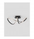 Amara Integrated LED Semi Flush Light Sandy Black Aluminium LED 23W 1400Lm 3000K-4