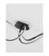 Amara Integrated LED Semi Flush Light Sandy Black Aluminium LED 23W 1400Lm 3000K-5
