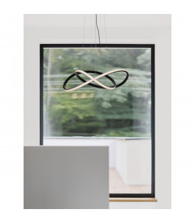 Amara Integrated LED Pendant Ceiling Light Sandy Black Aluminium LED 28W 1600Lm 3000K-2