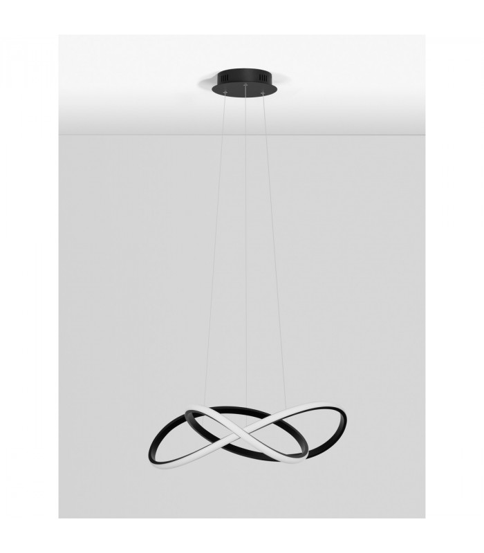 Amara Integrated LED Pendant Ceiling Light Sandy Black Aluminium LED 28W 1600Lm 3000K-3