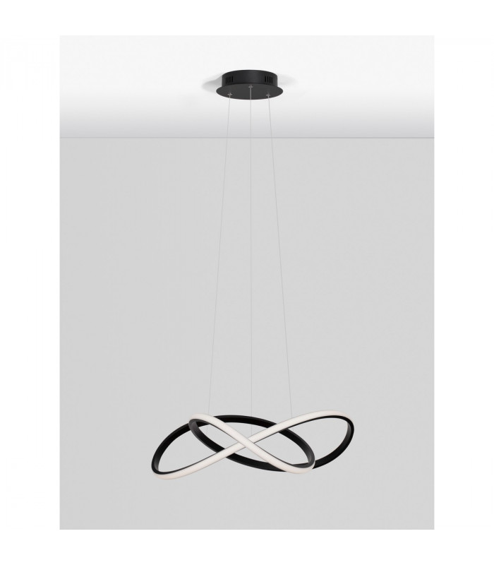 Amara Integrated LED Pendant Ceiling Light Sandy Black Aluminium LED 28W 1600Lm 3000K-4