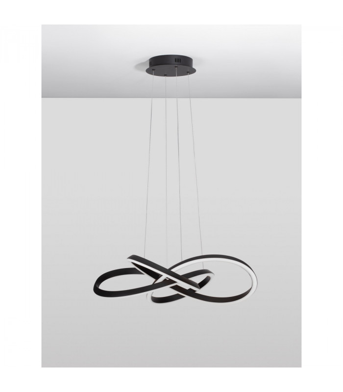 Amara Integrated LED Pendant Ceiling Light Sandy Black Aluminium LED 54W 2800Lm 3000K-3