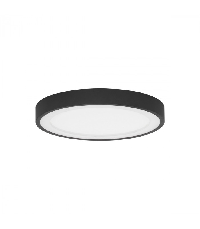 Nodi Integrated LED Semi Flush Light Sandy Black Aluminium LED 30W 230V 1590Lm 3000K-1