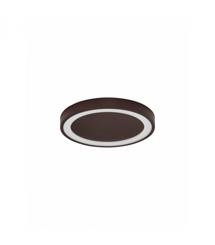 Nodi Integrated LED Semi Flush Light Coffee Brown Aluminium LED 30W 230V 1590Lm 3000K-1