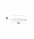 Oby Integrated LED Semi Flush Light Sandy White Aluminium LED 30W 230V 2238Lm 3000K-4