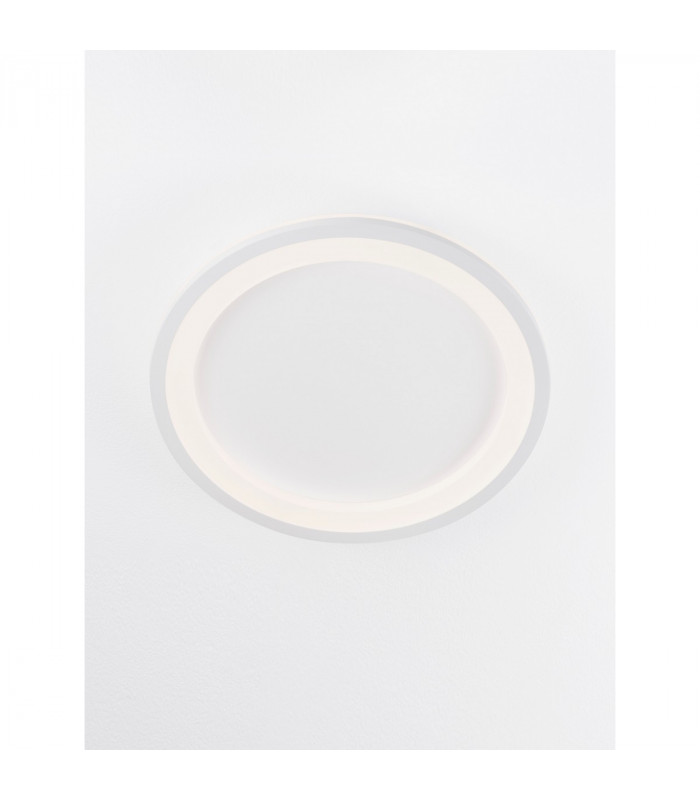 Oggy Integrated LED Semi Flush Light Sandy White Aluminium LED 30W 230V 2223Lm 3000K-1