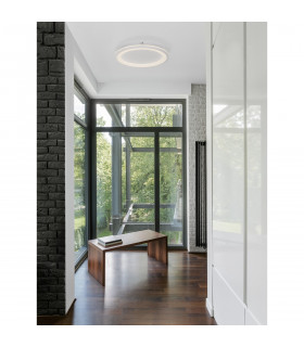 Oggy Integrated LED Semi Flush Light Sandy White Aluminium LED 30W 230V 2223Lm 3000K-2