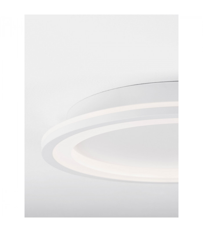 Oggy Integrated LED Semi Flush Light Sandy White Aluminium LED 30W 230V 2223Lm 3000K-3