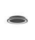 Oggy Integrated LED Semi Flush Light Sandy Black Aluminium LED 30W 230V 2223Lm 3000K-2