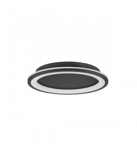 Oggy Integrated LED Semi Flush Light Sandy Black Aluminium LED 30W 230V 2223Lm 3000K-2