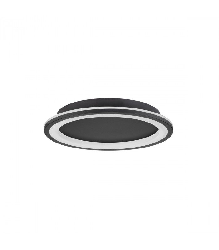 Oggy Integrated LED Semi Flush Light Sandy Black Aluminium LED 30W 230V 2223Lm 3000K-2