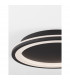Oggy Integrated LED Semi Flush Light Sandy Black Aluminium LED 30W 230V 2223Lm 3000K-3