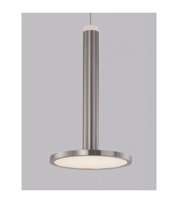 Palencia Integrated LED Pendant Ceiling Light Satin Nickel Metal LED 11W 517Lm 3000K-6