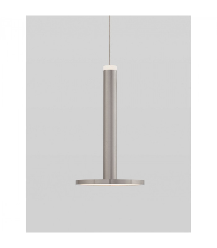 Palencia Integrated LED Pendant Ceiling Light Satin Nickel Metal LED 11W 517Lm 3000K-8