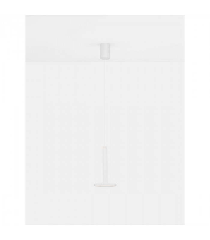 Palencia Integrated LED Pendant Ceiling Light Matt White Metal LED 11W 517Lm 3000K-4
