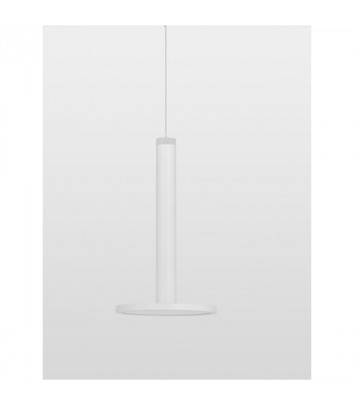 Palencia Integrated LED Pendant Ceiling Light Matt White Metal LED 11W 517Lm 3000K-5