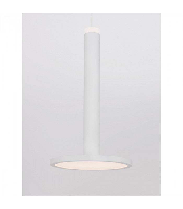 Palencia Integrated LED Pendant Ceiling Light Matt White Metal LED 11W 517Lm 3000K-6