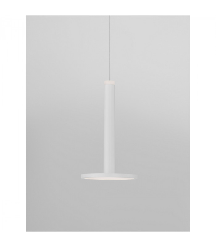 Palencia Integrated LED Pendant Ceiling Light Matt White Metal LED 11W 517Lm 3000K-7