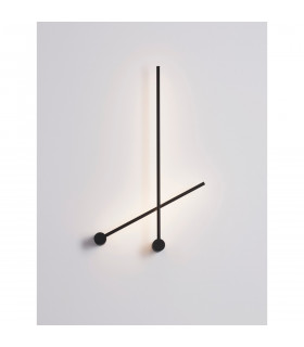 Synthesi Integrated LED Wall Lamp Sandy Black Aluminium LED 25W 230V 1920.8Lm 3000K-1