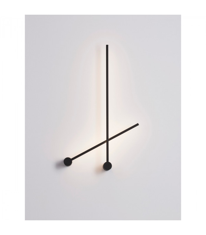 Synthesi Integrated LED Wall Lamp Sandy Black Aluminium LED 25W 230V 1920.8Lm 3000K-1
