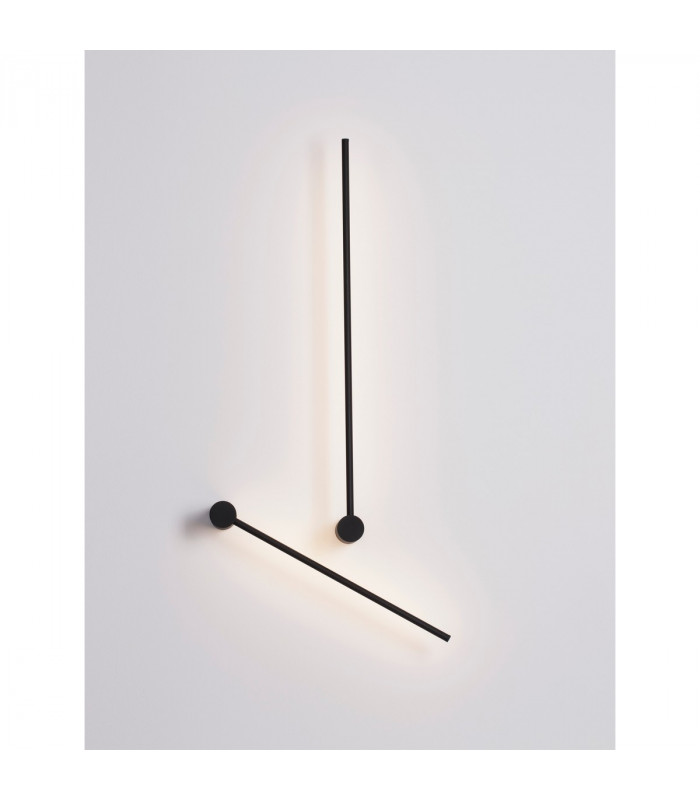 Synthesi Integrated LED Wall Lamp Sandy Black Aluminium LED 25W 230V 1920.8Lm 3000K-3