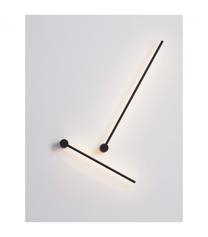 Synthesi Integrated LED Wall Lamp Sandy Black Aluminium LED 25W 230V 1920.8Lm 3000K-4