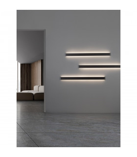Seline Integrated LED Wall Lamp Sandy Black Aluminium LED Philips 44W 230V 3124Lm 3000K IP44-2