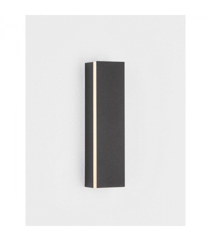 Colby 20cm Integrated LED Wall Lamp Sandy Black Aluminium LED 12W 600Lm 3000K-4