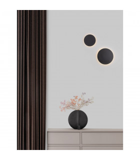 Cyrcle Integrated LED Wall Lamp Sandy Black Aluminium LED 22.5W 2300Lm 3000K-2