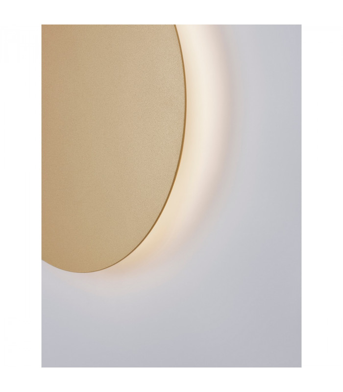 Cyrcle Integrated LED Wall Lamp Matt Gold Aluminium LED 22.5W 2300Lm 3000K 33.2-11