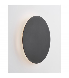 Cyrcle Integrated LED Wall Lamp Sandy Black Aluminium LED 12W 1300Lm 3000K-2