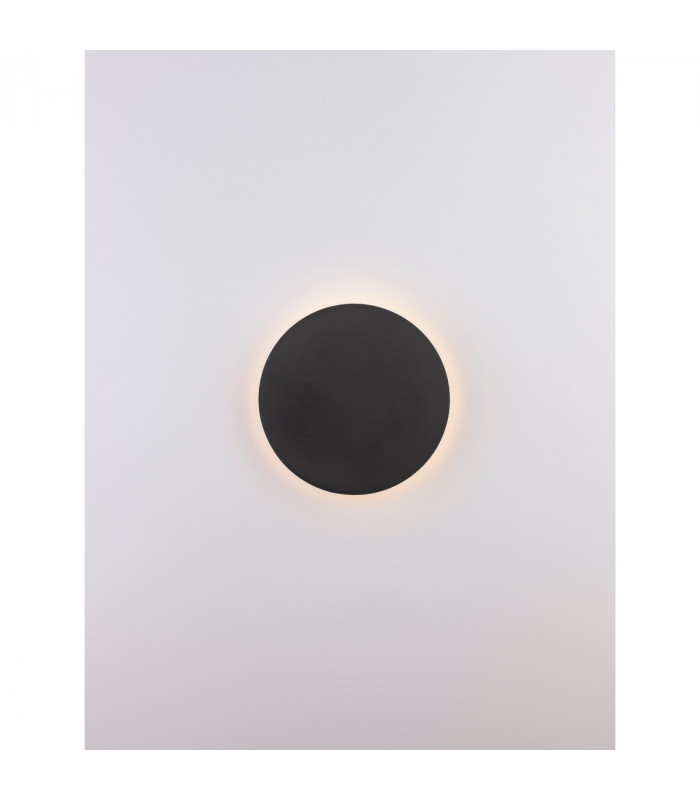 Cyrcle Integrated LED Wall Lamp Sandy Black Aluminium LED 12W 1300Lm 3000K-4