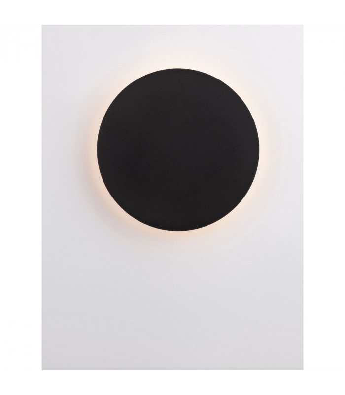 Cyrcle Integrated LED Wall Lamp Sandy Black Aluminium LED 12W 1300Lm 3000K-7
