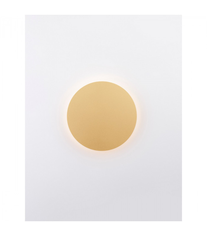 Cyrcle Integrated LED Wall Lamp Matt Gold Aluminium LED 12W 1300Lm 3000K-4